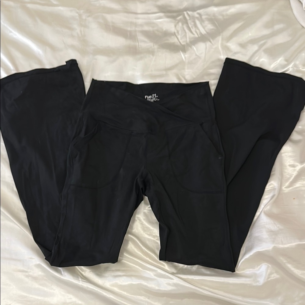 Black Flared Leggings